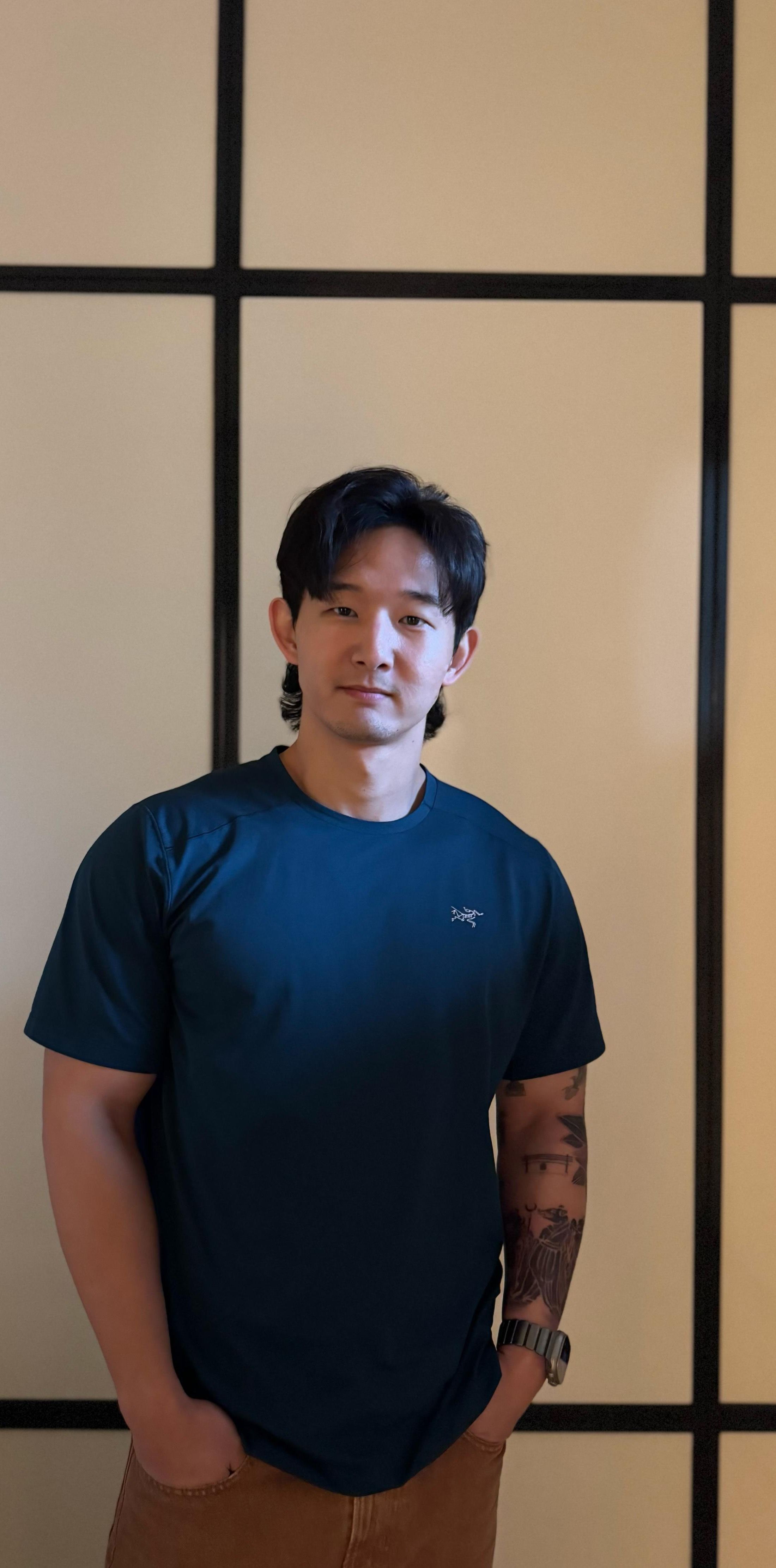 Daniel Seong standing in the studio